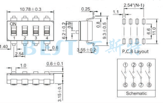 編碼開關(guān)LSM70X參考圖紙 編碼開關(guān)LSM70X參考圖紙